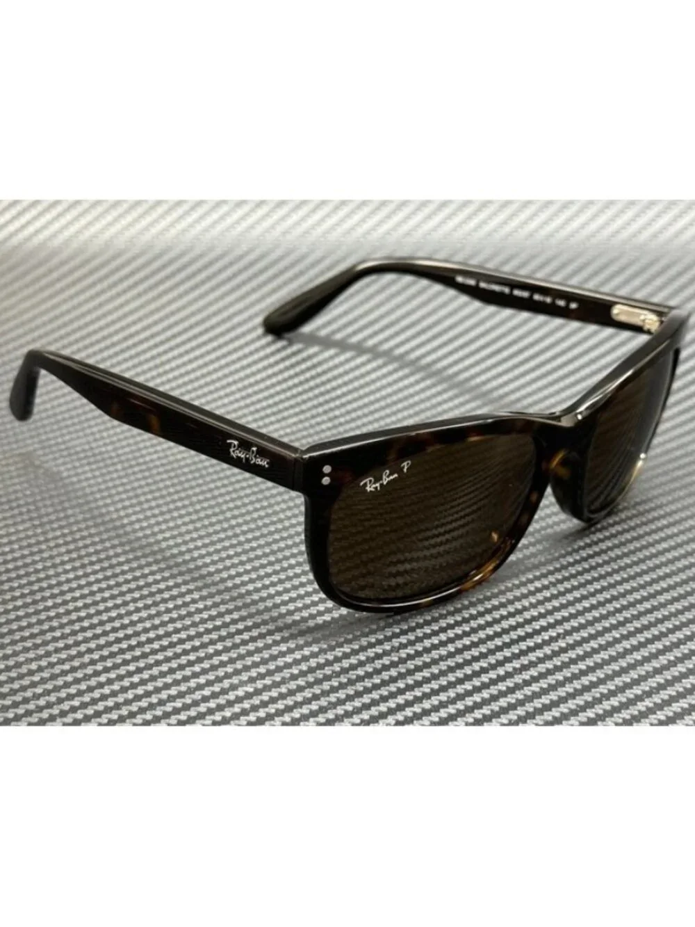 New Ray-Ban Men  Brown Havana Sunglasses 60-19-145
